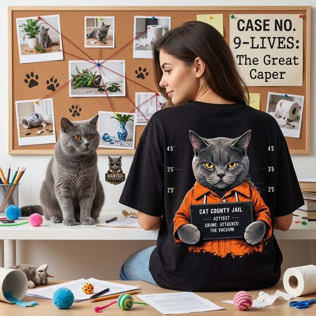 Funny Cat Oversized T-Shirt