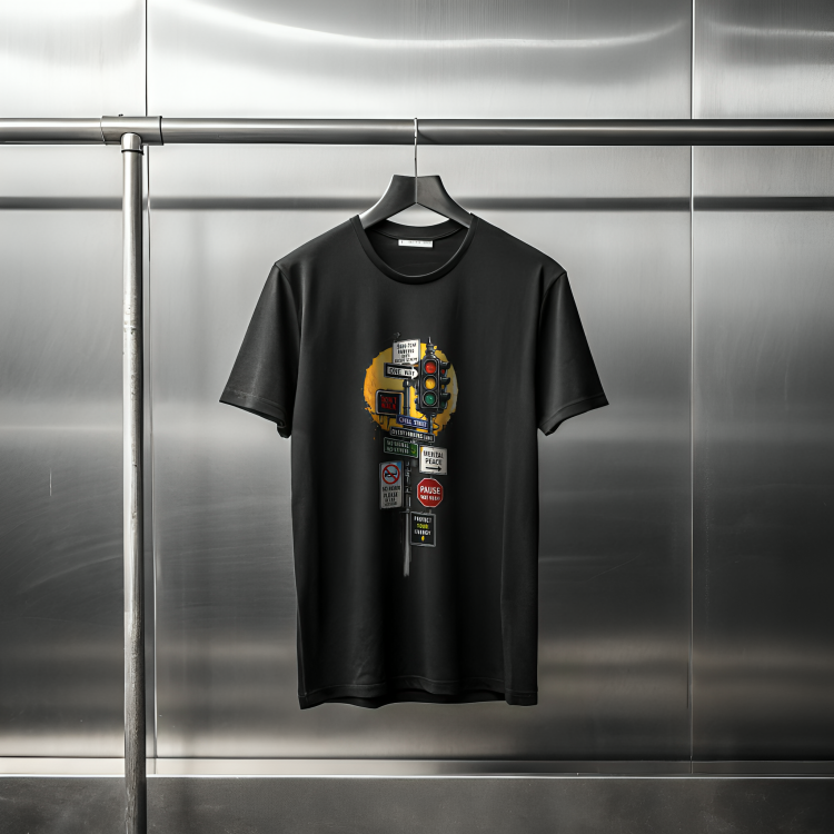 Mental Peace Traffic Unisex Oversized T-Shirt